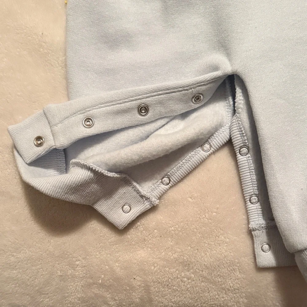 Blue Bear Print Kids One Piece - Picture 2 of 6